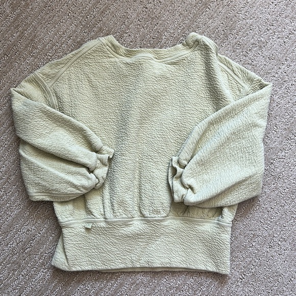 Lululemon Textured Crewneck Pullover Dew Green - Picture 7 of 9